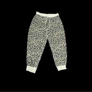 Leopard Print Jogger Loungers PJs - Neutral Tones